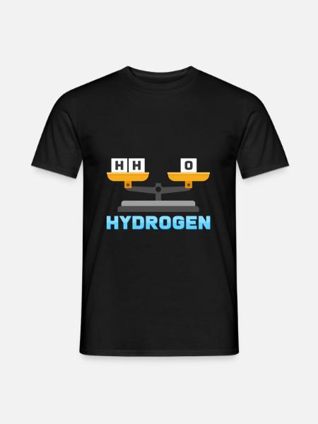 Hydrogen oxygen water - Men's T-Shirt - black