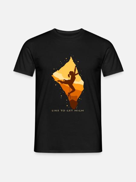 Bouldern - Männer T-Shirt - Schwarz