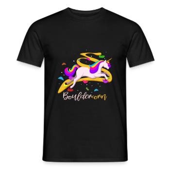 Licorne de bloc - T-shirt homme - noir - Devant - AI Model Male 178 light (178cm)