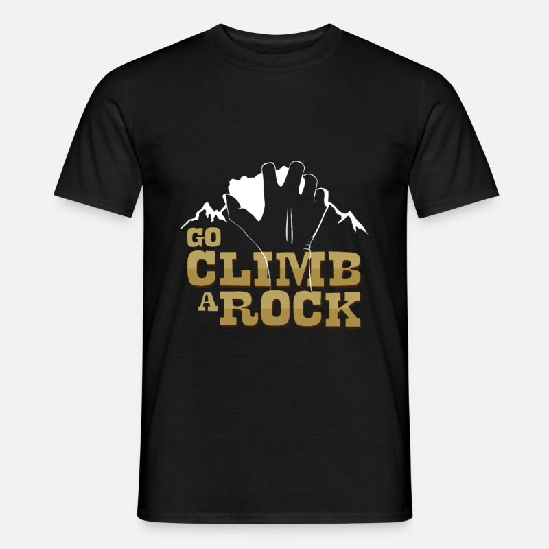 Bergsteigen - Männer T-Shirt - Schwarz