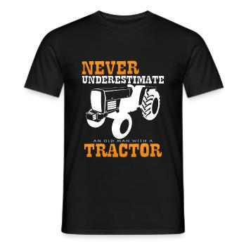 Schlepper - Männer T-Shirt - Schwarz - Vorne - AI Model Male 178 light (178cm)
