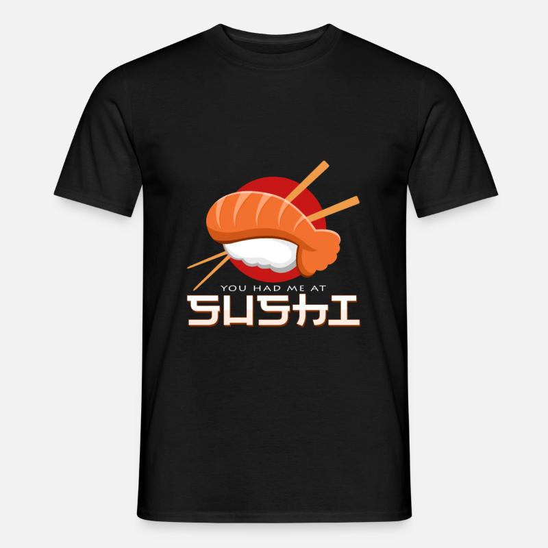 Sushi - Männer T-Shirt - Schwarz