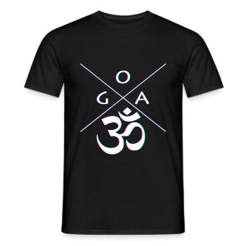 GOA - Männer T-Shirt - Schwarz - Vorne - AI Model Male 178 light (178cm)