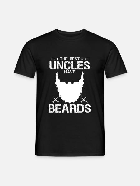 Onkel mit Bart - Männer T-Shirt - Schwarz