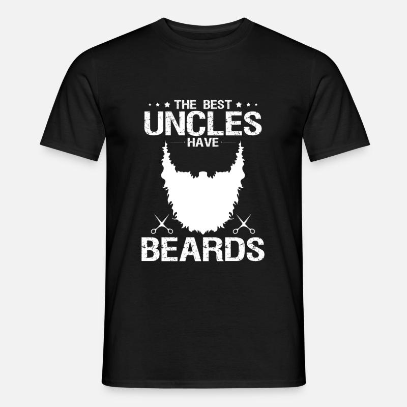 Onkel mit Bart - Männer T-Shirt - Schwarz