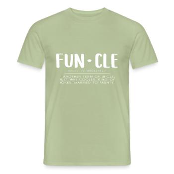 Parrains - T-shirt homme - vert sauge - Devant - AI Model Male 178 light (178cm)