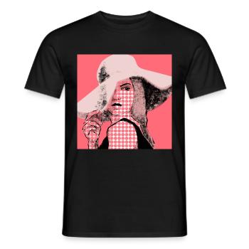 glam Frau - Männer T-Shirt - Schwarz - Vorne - AI Model Male 178 light (178cm)
