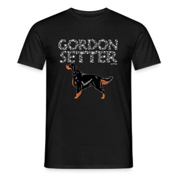 Gordon Setter Bling - T-shirt homme - noir - Devant - AI Model Male 178 light (178cm)