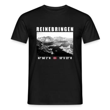 Clean up on the Lofoten in Norway - Men's T-Shirt - black - Front - AI Model Male 178 light (178cm)