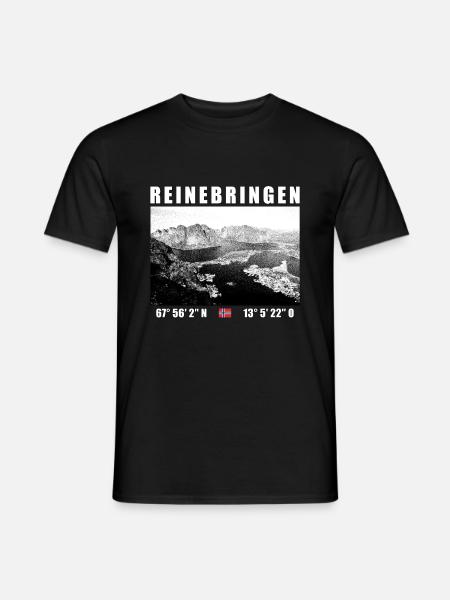 Reinebringen auf den Lofoten in Norwegen - Männer T-Shirt - Schwarz