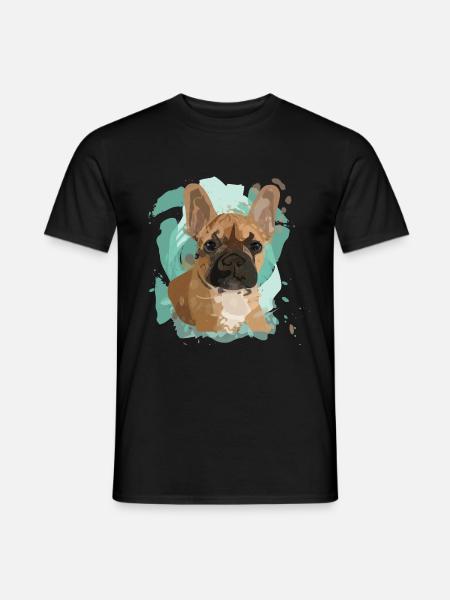 Cadeau de chien Frenchie bouledogue français - T-shirt homme - noir