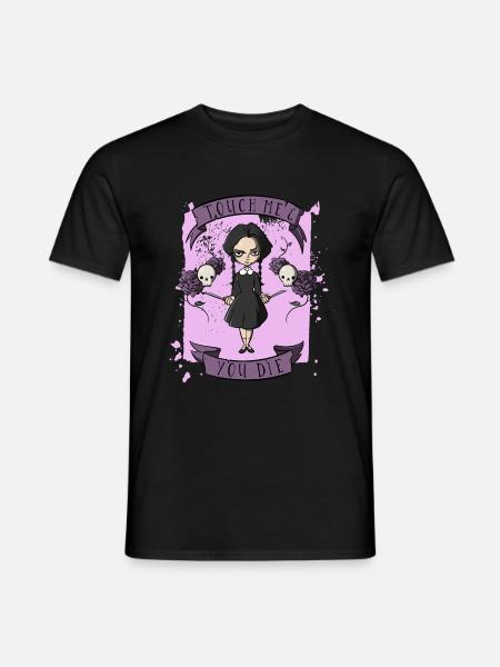Touch me and you the - Men's T-Shirt - black