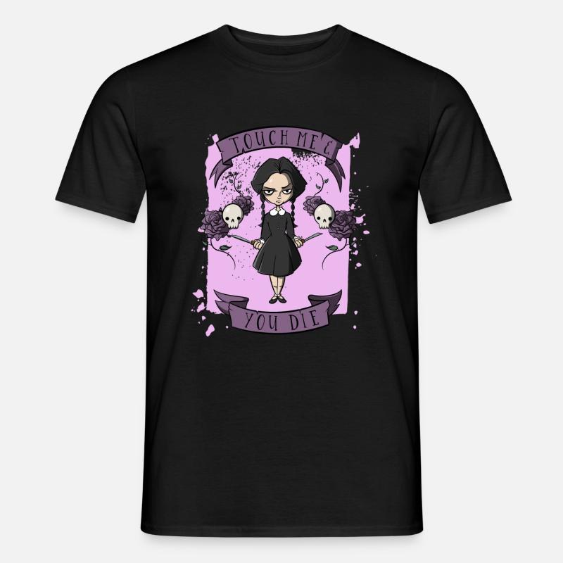 Touch me and you die - Männer T-Shirt - Schwarz