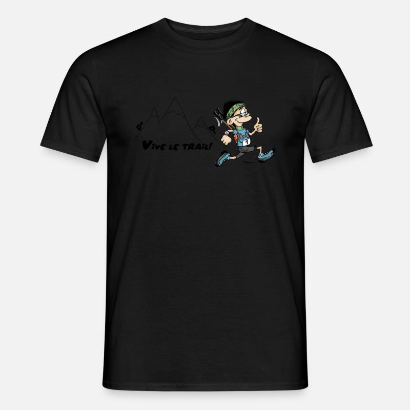 Trailrunning ist ein Super-Ultra-Trailrunner - Männer T-Shirt - Schwarz