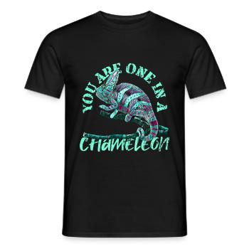 caméléon - T-shirt homme - noir - Devant - AI Model Male 178 light (178cm)