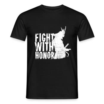 samurai - Men's T-Shirt - black - Front - AI Model Male 178 light (178cm)