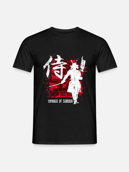 Samurai warrior gift - Men's T-Shirt - black
