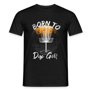 Disc Golf Frisbee Geschenk - Männer T-Shirt - Schwarz - Vorne - AI Model Male 178 light (178cm)
