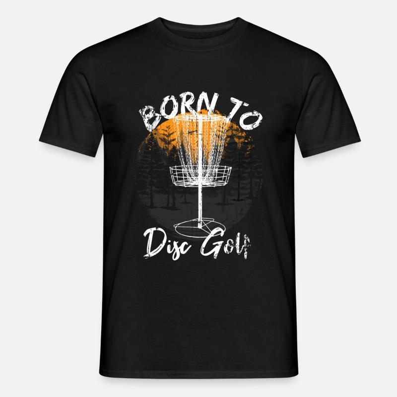 Disc Golf Frisbee Geschenk - Männer T-Shirt - Schwarz