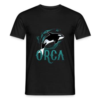 Orca - T-shirt homme - noir - Devant - AI Model Male 178 light (178cm)