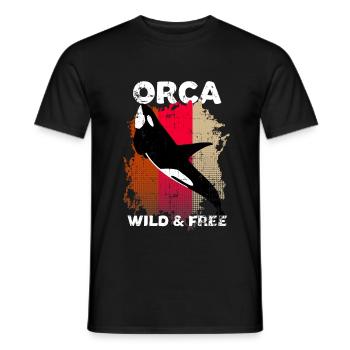 Orca - T-shirt homme - noir - Devant - AI Model Male 178 light (178cm)