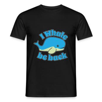 Baleine bébé - T-shirt homme - noir - Devant - AI Model Male 178 light (178cm)