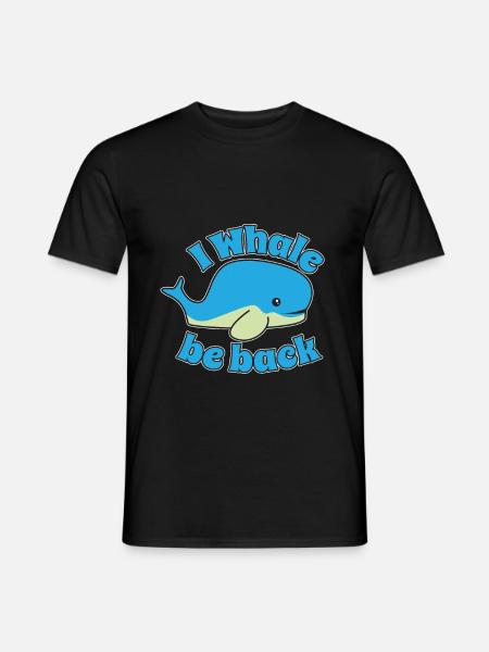 Whale baby - Men's T-Shirt - black
