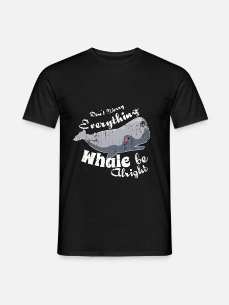 Wal Pottwal Grauwal Geschenk - Männer T-Shirt - Schwarz