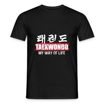 Taekwondo Tae Kwon Do Geschenk Verein MMA - Männer T-Shirt - Schwarz - Vorne - AI Model Male 178 light (178cm)