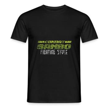 Combat Sambo Gift - Men's T-Shirt - black - Front - AI Model Male 178 light (178cm)