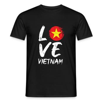 Vietnam - Männer T-Shirt - Schwarz - Vorne - AI Model Male 178 light (178cm)