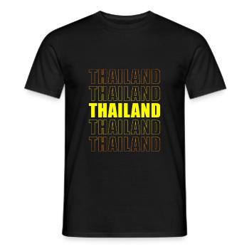 Thaïlande - T-shirt homme - noir - Devant - AI Model Male 178 light (178cm)
