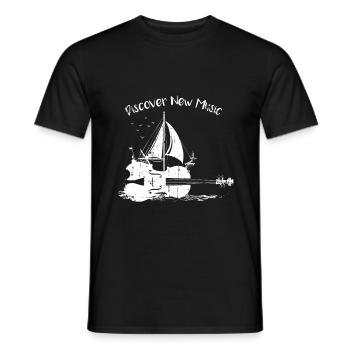 Violin Symphony Classical Music - Men's T-Shirt - black - Front - AI Model Male 178 light (178cm)
