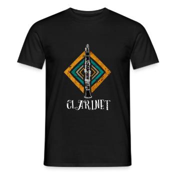 Clarinette orchestre - T-shirt homme - noir - Devant - AI Model Male 178 light (178cm)