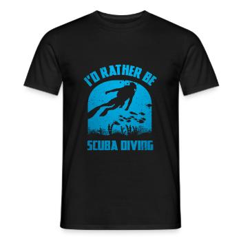 Diver - Men's T-Shirt - black - Front - AI Model Male 178 light (178cm)