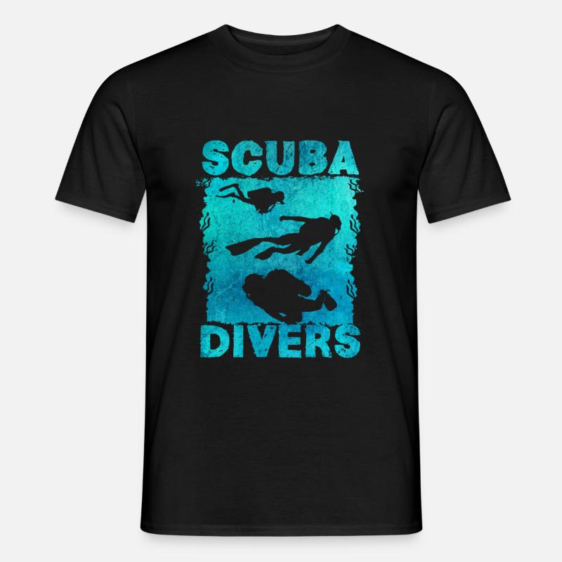 Tauchen - Männer T-Shirt - Schwarz