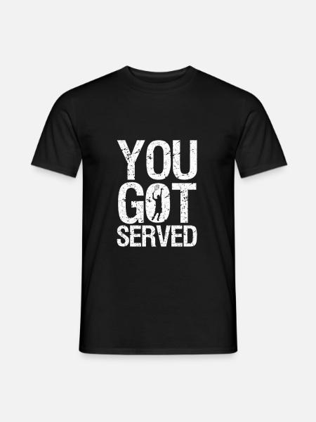 Tennis - Männer T-Shirt - Schwarz