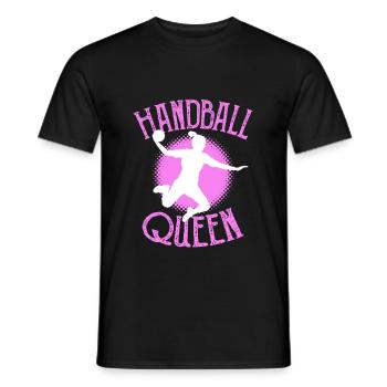 Handball fille reine sport - T-shirt homme - noir - Devant - AI Model Male 178 light (178cm)