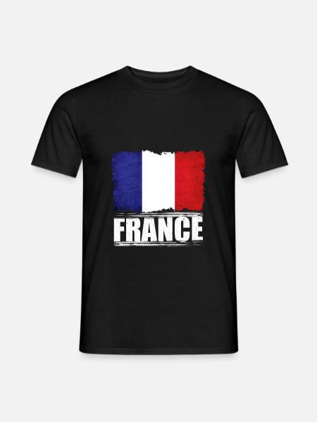 France - Men's T-Shirt - black