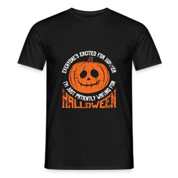 Halloween - Men's T-Shirt - black - Front - AI Model Male 178 light (178cm)