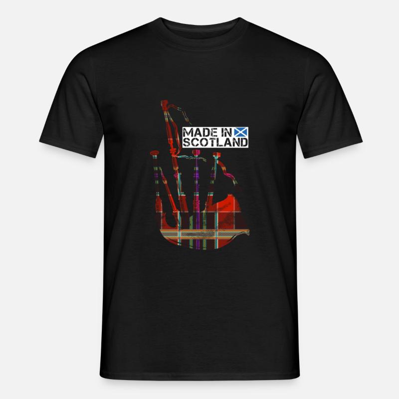 Cadeau de cornemuse ecosse - T-shirt homme - noir