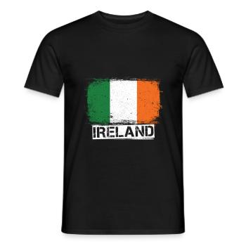 Irlande - T-shirt homme - noir - Devant - AI Model Male 178 light (178cm)