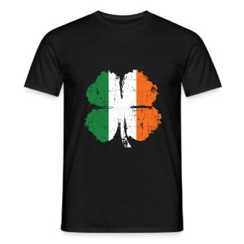 Irlande Trèfle cadeau - T-shirt homme - noir - Devant - AI Model Male 178 light (178cm)