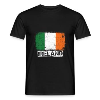 Irlande - T-shirt homme - noir - Devant - AI Model Male 178 light (178cm)