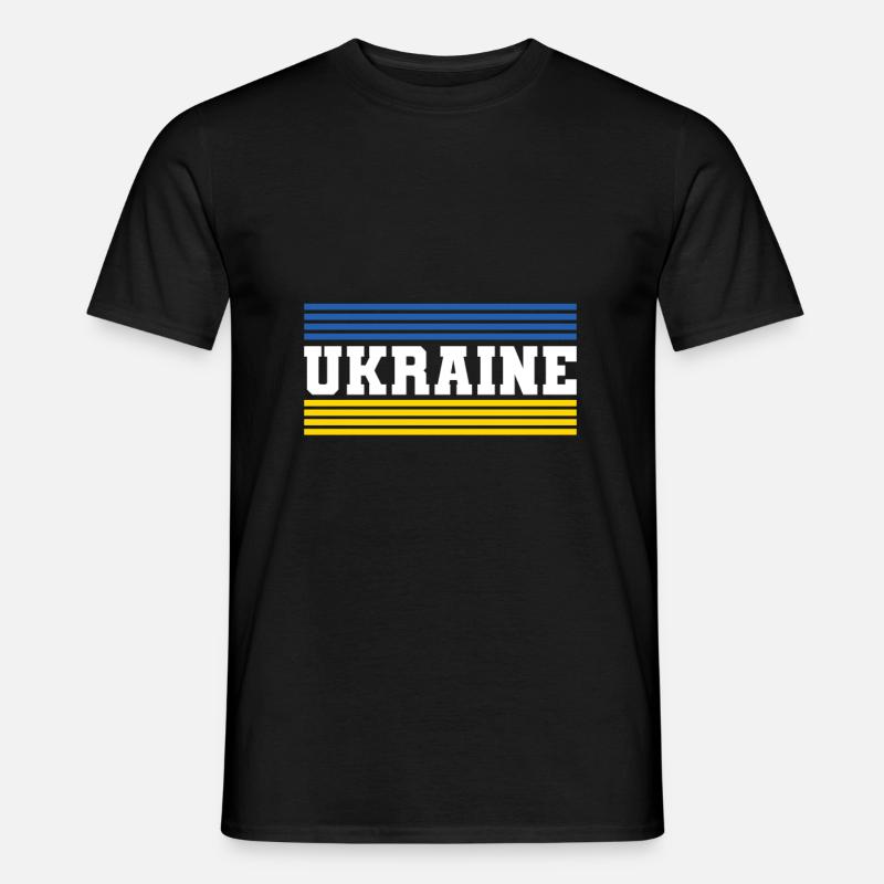 Ukraine - Männer T-Shirt - Schwarz