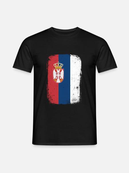 Serbia - Men's T-Shirt - black