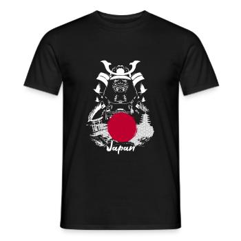 Japan Samurai - Männer T-Shirt - Schwarz - Vorne - AI Model Male 178 light (178cm)