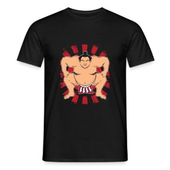 Sumo - Men's T-Shirt - black - Front - AI Model Male 178 light (178cm)