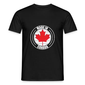 Kanada - Männer T-Shirt - Schwarz - Vorne - AI Model Male 178 light (178cm)