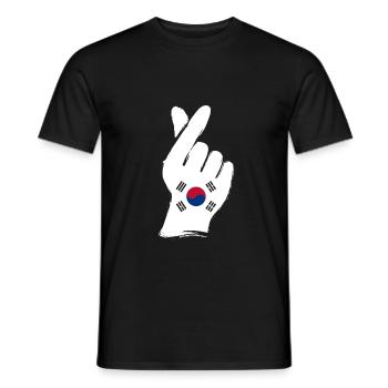 South Korea - Men's T-Shirt - black - Front - AI Model Male 178 light (178cm)